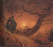 Caspar David Friedrich Two Men Contemplating the Moon (mk10) china oil painting artist